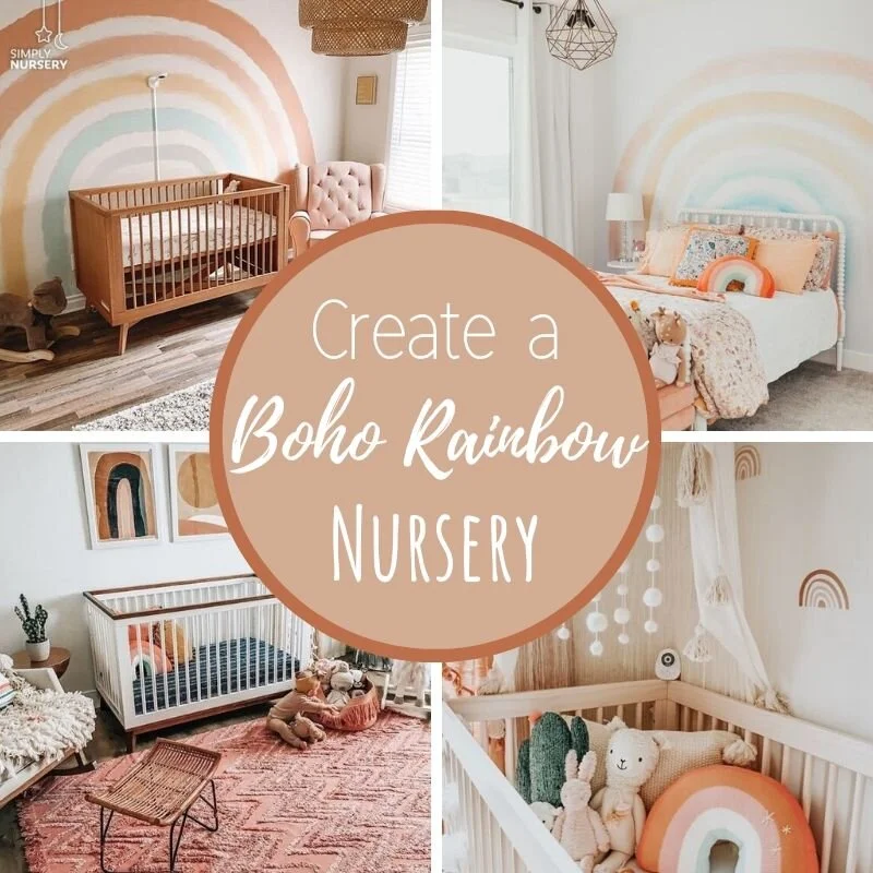Rainbow baby store nursery decor
